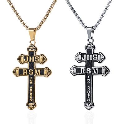 China New Trendy Fashion JHS Men's Stainless Steel Pendant Jewelry With Chain for sale