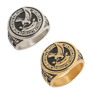 China CLASSIC Stainess Steel Fraternal Order of Eagles ATE Ring Best Gifts for Women Size 6-10 for sale