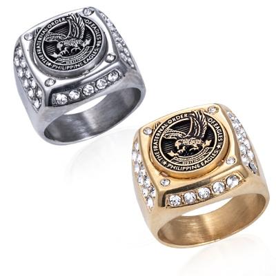 China Stainess Fashion Jewelry TFOE Eagles Steel Filipino Fraternal Rings CLASSIC For Men Size 7-14 for sale