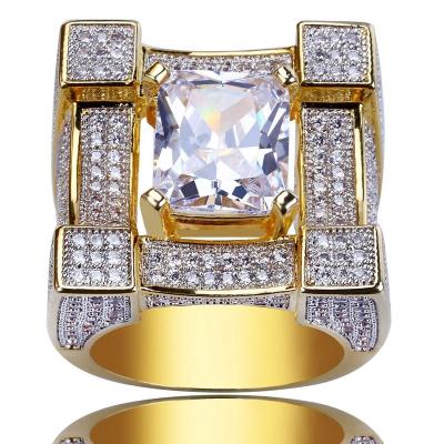 China TRENDY Fashion Jewelry Stainless Steel AAA Zircon Rings Women's Rings for sale