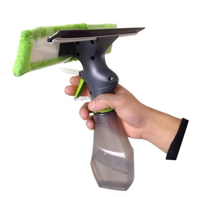 China New Style 2017 Sustainable Spray Window Squeegee Liuid Car Window Cleaner Brush Glass Wiper With Microfiber for sale