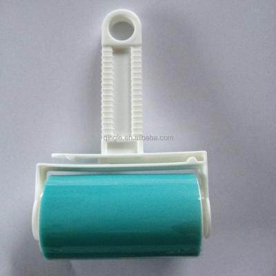 China Hot Selling Manual Magic Reusable Carpet Cloth Washable Sticky Fiber Roller Roll Sticky Rag Brush for sale