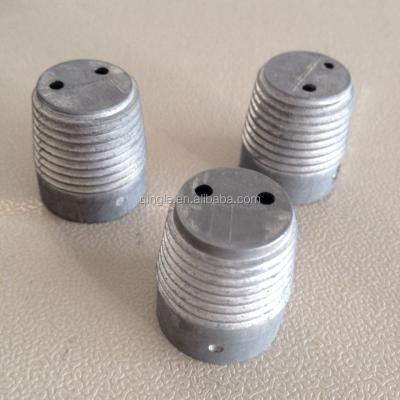 China Eco-friendly German Type Zinc Alloy Screw Thread for Wooden Broom Pole Tip, Metal Broom Pole Screw for sale