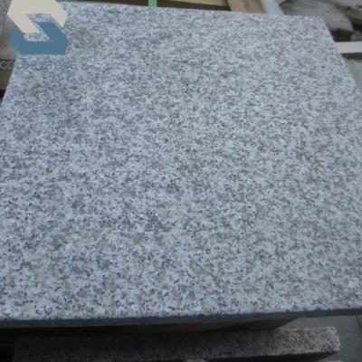 China Modern Outdoor Gray Terrazzo Flamed Machine Cut Granite Paver Tiles for sale