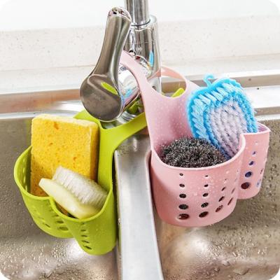 China Sink Viable Rack Kitchen Strainer Organizer Kitchen Sink Sponge Storage Hanging Basket for sale