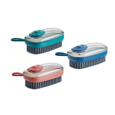 China Sustainable Household Laundry Brush Kitchen Dish Wash Sweep Automatic Liquid Addition Shoe Cleaning Brush for sale