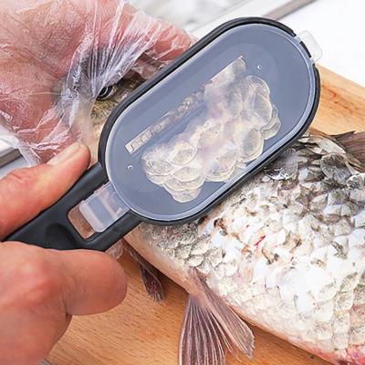 China Viable Fish Peel Brush Quickly Remove Fish Scale Scraper Planer Tool Fish Scaler Fishing Knife Cleaning Tools for sale