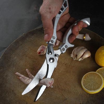 China Kitchen Duck Fish Cutter Shears Stainless Steel Scissors Aluminum Chicken Bone Scissors Chicken Scissors for sale