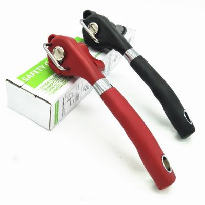 China Durable Safety Can Opener Hand-Powered Side Cut Easy Handle Manual Opener Knife For Cans Lid for sale