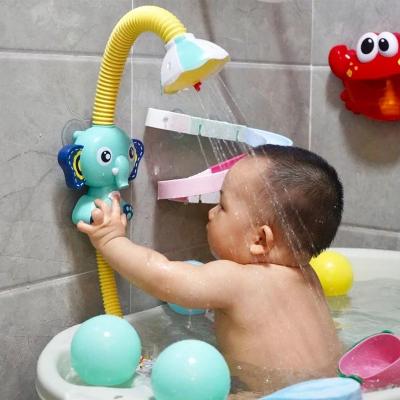 China Bath Toy Electric Elephant Water Spray Bath Toys for Kids Baby Bathroom Bathtub Faucet Shower Toys for sale