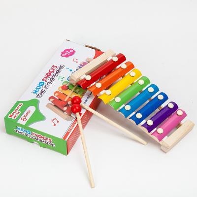 China Baby Musical Instrument Toy Wooden Xylophone Infant Musical Funny Toys For Babies Toys Infants Boy Xylophone Educational Gifts 15*15*0.6CM for sale