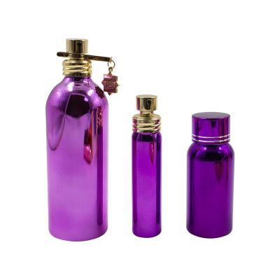 China Wholesale Cosmetic Aluminum Perfume Pump Bottle Empty Lotion Cosmetics Aluminum Bottle For Essential Oil for sale