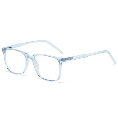 China Hot Selling Flat Light Glasses Border Anti Blue Light Glasses Can Be Fitted Anti Myopia Glass TR90 Spring Leg Square Blue Light Glasses for sale