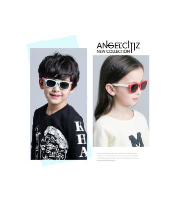 China New Style Sunglasses Factory Wholesale Anti Stain Silicone UV Polarization Sunglasses For Kids Aged 3-12 for sale