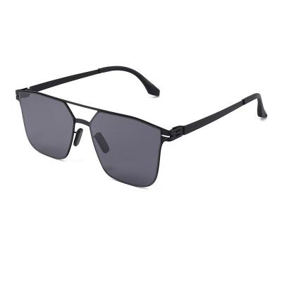 China Fashion Sunglasses Various Styles Men's Metal Ultraviolet Driving Sunglasses Ultra-thin Black Fashionable Nylon Frame Sunshade for sale