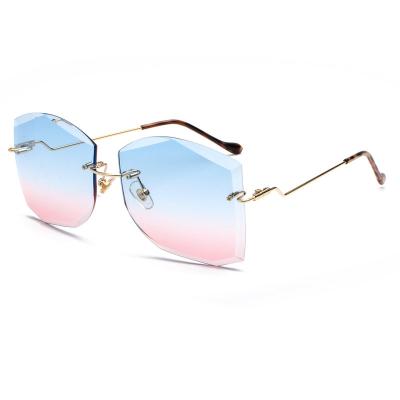 China European and American Fashion Personality Frameless Trend Fashion Sunglasses Sunglasses for sale