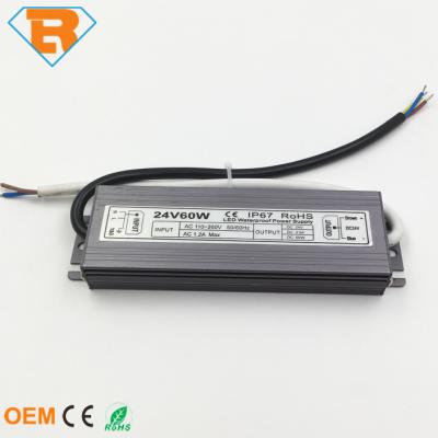 China IP67 Waterproof AC110V-AC260V DC12V DC24V Iron Shell LED Power Supply For Led Strip Led Module Lighting for sale