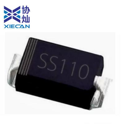 China SS110 DO-214AC Schottky Diodes and Rectifiers Electronic Components Accessories Industrial Brand New Original for sale