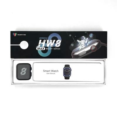 Κίνα Touch Screen HW8 Max Smartwatch Right Angle Design 1.99 Inch NFC Full Screen Visual Control HW8 Max Series 8 Smart Watch προς πώληση