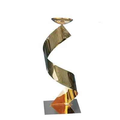 China Wedding event concert wedding decoration flower stand wedding centerpiece decoration gold plated wrought iron candle holder wholesale for sale