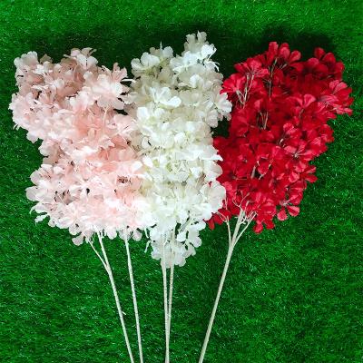 China New Hot Sale Style 4 Forks Hanging Flower Cherry Blossom For Decoration 025 for sale