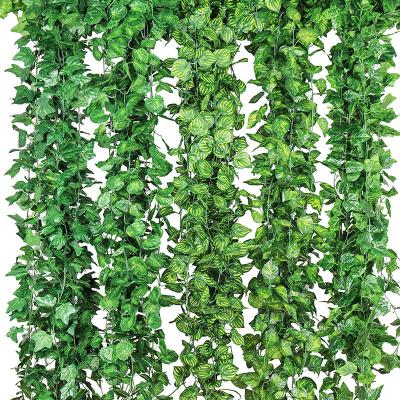 China Factory direct sale 3.6m greenery grape leaf home garland for indoor home decor for sale