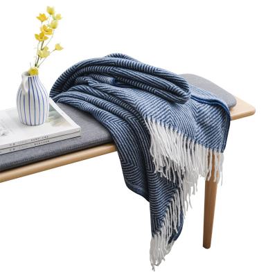 China Soft 100% PORTABLE Nordic Super Acrylic Tassel Throw Blanket For Home Living Room Hotel Travel Decoration Kids Baby for sale