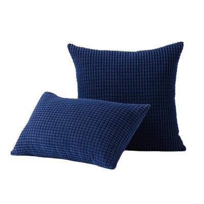 China Anti-static Hot Sale Plush Velvet Check Pattern Throw Cushion Case For Household Decoration Christmas Bedding Room Home Living Room Sofa for sale