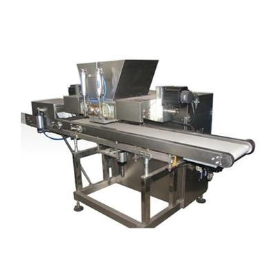 China Semi-automatic snack factory Z0059 chocolate molding line with central filling for sale