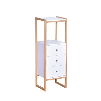 China Minimalist Modern Drawer Cabinet Organizer Furniture Storage Unit Bedroom Wooden Cabinets for sale