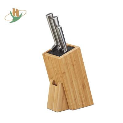 China Sustainable Bamboo Knife Display Rack Rack for sale