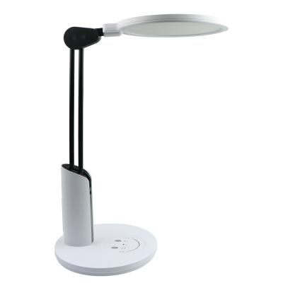 China ABS+Alu Eye Protection Reading Desk Light Ra95 Desk Lamp Multifunction Smart Dimmable ABS+Alu CCT Change Led Study Table Lamp for sale