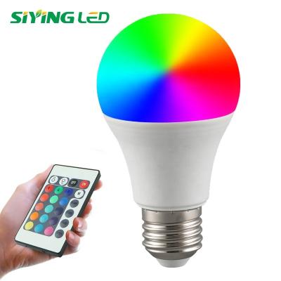 China Residential Single Led Remote Control Light Bulb E27 E26 B22 7W 9W Dimmable LED RGB for sale