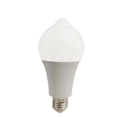 China E27 Residential Smart Light Bulb A60 A70 A80 7w 9w 15w 18W PIR Motion Sensor Indoor Light Bulb for sale