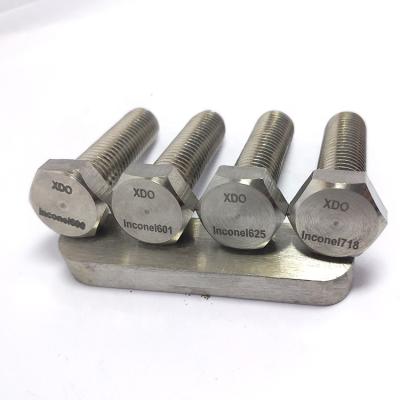 China Stainless Steel Different Materials Inconel 600/601/625/X-750/718 Bolt for sale