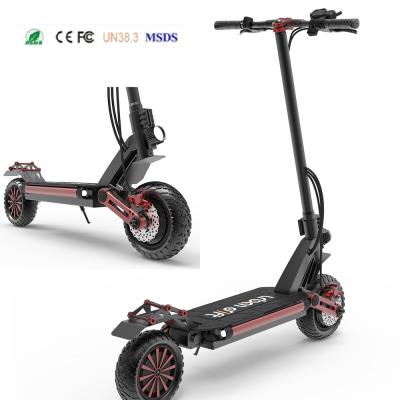 China Adult 1600w 52v Two Wheel E Scooter Electric Scooter Unisex Powerful Fast Motor Fat Double Tire For Adult Max Speed ​​60KM Per Hour for sale