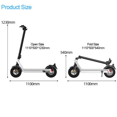 China Best buy unisex two wheel 850/1100w 36V/48V powerful electric scooter for adults for sale