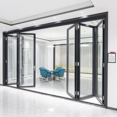 China WANJIA Heat Insulation French 80 Series Exterior Double Glass Door Modern House Door for sale