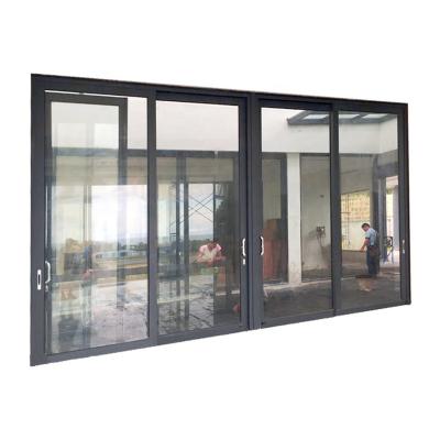 China Modern Aluminum Double Glass Sliding Door Philippines Prices And Design for sale