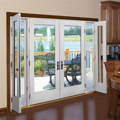 China WANJIA Soundproof Exterior Glass Door Swing Door PVC Other Interior Doors for sale