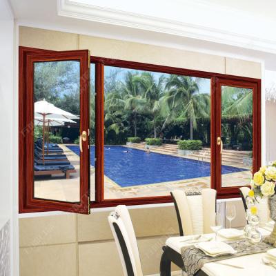 China China factory folding aluminum screen double glazed bay window for sale