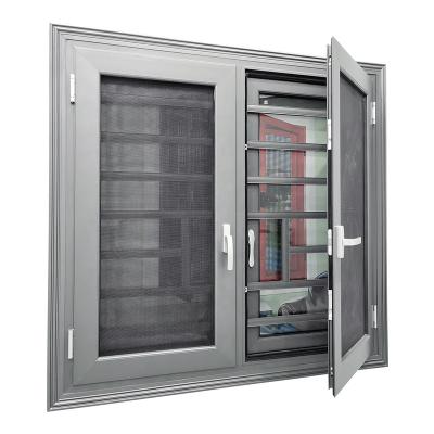 China Swing Aluminum Thermal Break Frame Double Glazed Window Casement Windows for sale