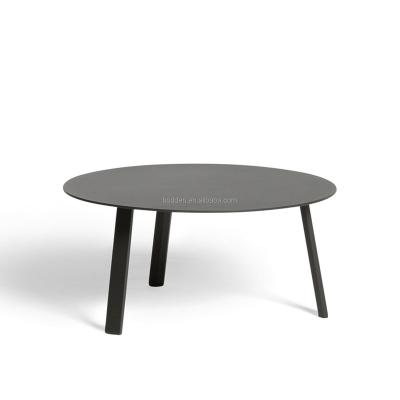 China Minimalist Stylish Round Shape For Aluminum Outdoor Furniture Outdoor Use Side Table for sale