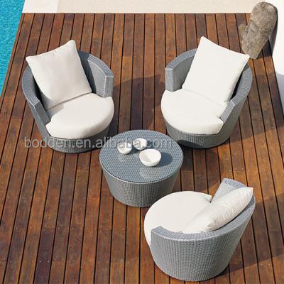 China Modern Round Tub Designed Hotel Outdoor Lounge Furniture Vacation Furniture Modern Rattan Sofa for sale