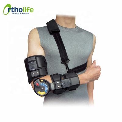 China Polyester & Cotton Elbow Brace OL-EL093 Physician Arthritis Orthopedic Hinge Elbow Arm Support Brace for sale