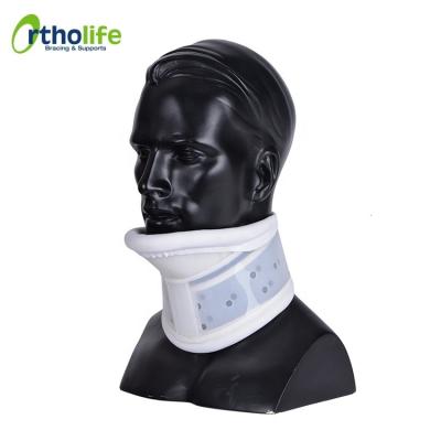 China OL-CO005 White Plastic Cervical Collar Neck Support With Chin S for sale