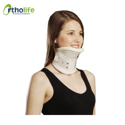 China Neck Pain Relief Brace OL-CO005 Rigid Plastic Cervical Collar With Chin for sale