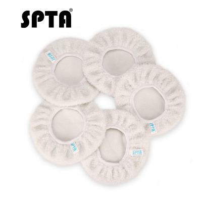 China SPTA Washable and Reusable 9 Inch and 10 Inch Car Polisher Bonnet, Max Waxer Bonnet Polishing Pad Place for Car Polisher Pack of 5pcs for sale