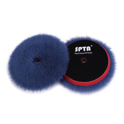 China Sponge+woll SPTA 5 Inch Pad Polisher Blue Wool Buffing Polishing Pads for sale