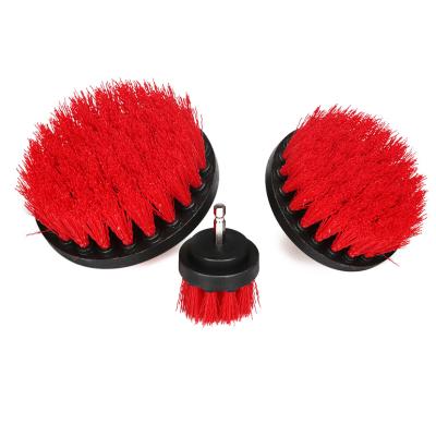 China Nylon 3 Pcs Nylon Brush Drill Polishing Brush For Auto Detailing for sale